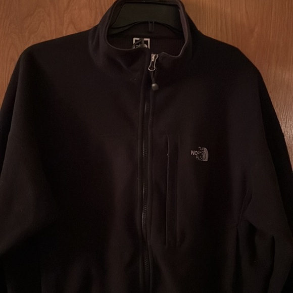 North Face Fleece Full Zip Up- Black -Size L - Picture 4 of 4